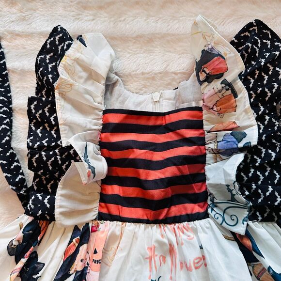 Royal Roe Boutique Halloween Vintage Style Spooktacular Dress Size 4t - Picture 4 of 7